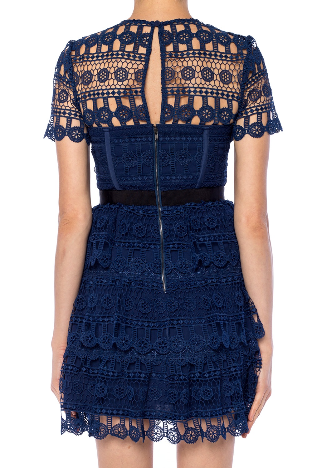 Openwork ruffle dress Self Portrait - Vitkac Australia